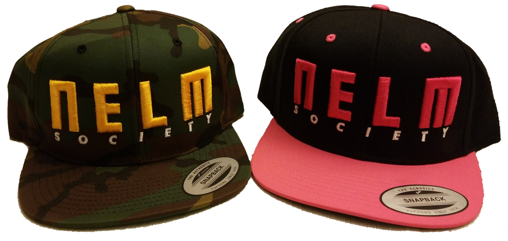 NELM SOCIETY PINK Snapback Hat