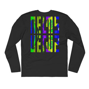 NELMS PSYCHEDELIC I  Long Sleeve Fitted Crew