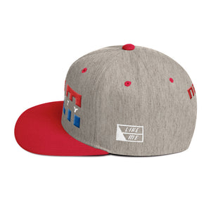 NELM SOCIETY SPLIT RWB Snapback Hat