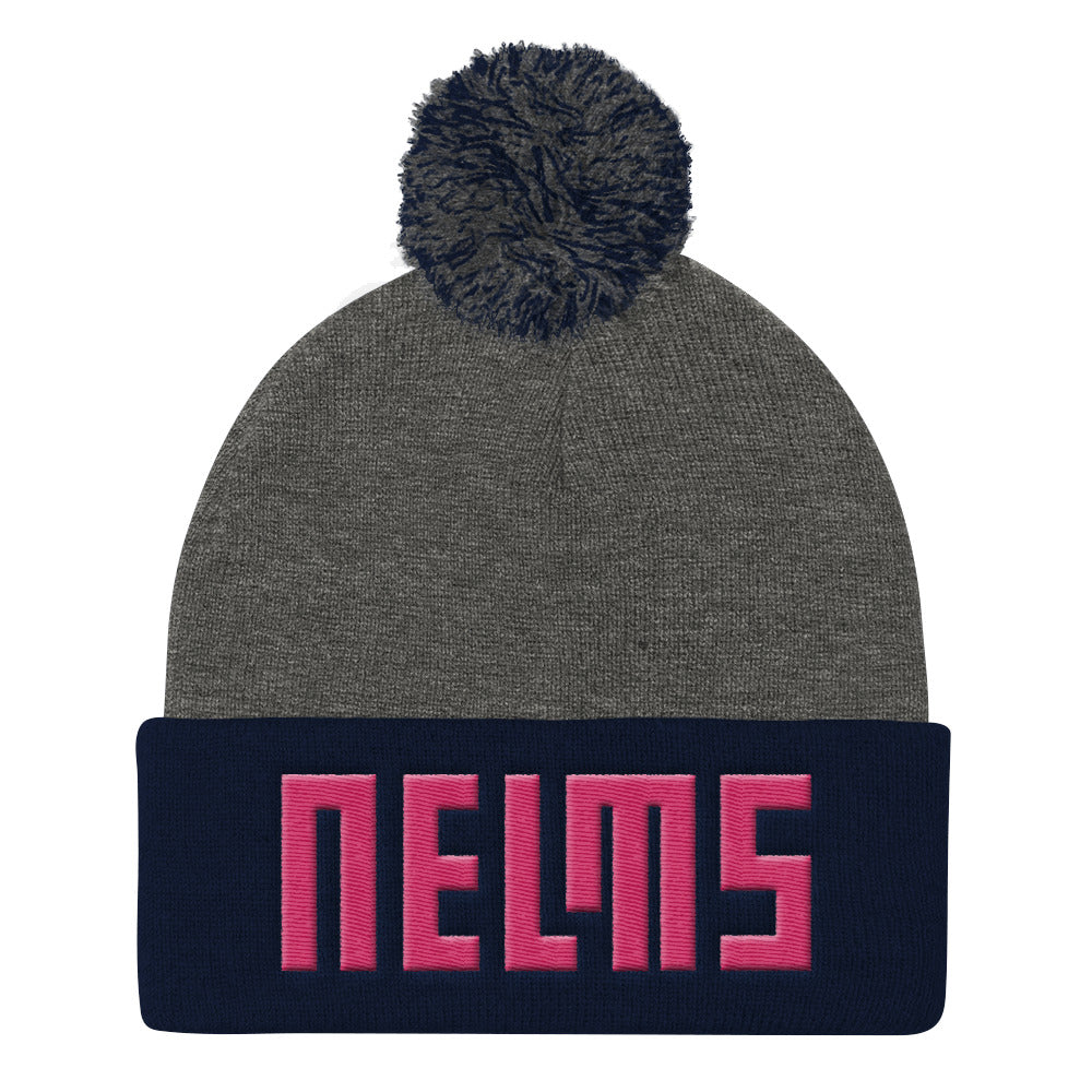 NELMS PINKY II Pom Pom Knit Cap