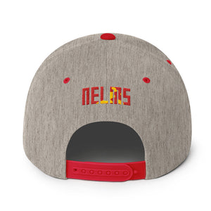 NELMS Red/Yellow Camo Design Snapback Hat