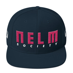 NELM SOCIETY PINK Snapback Hat