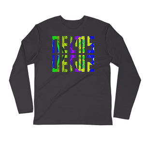 NELMS PSYCHEDELIC I  Long Sleeve Fitted Crew