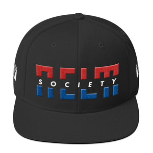 NELM SOCIETY SPLIT RWB Snapback Hat