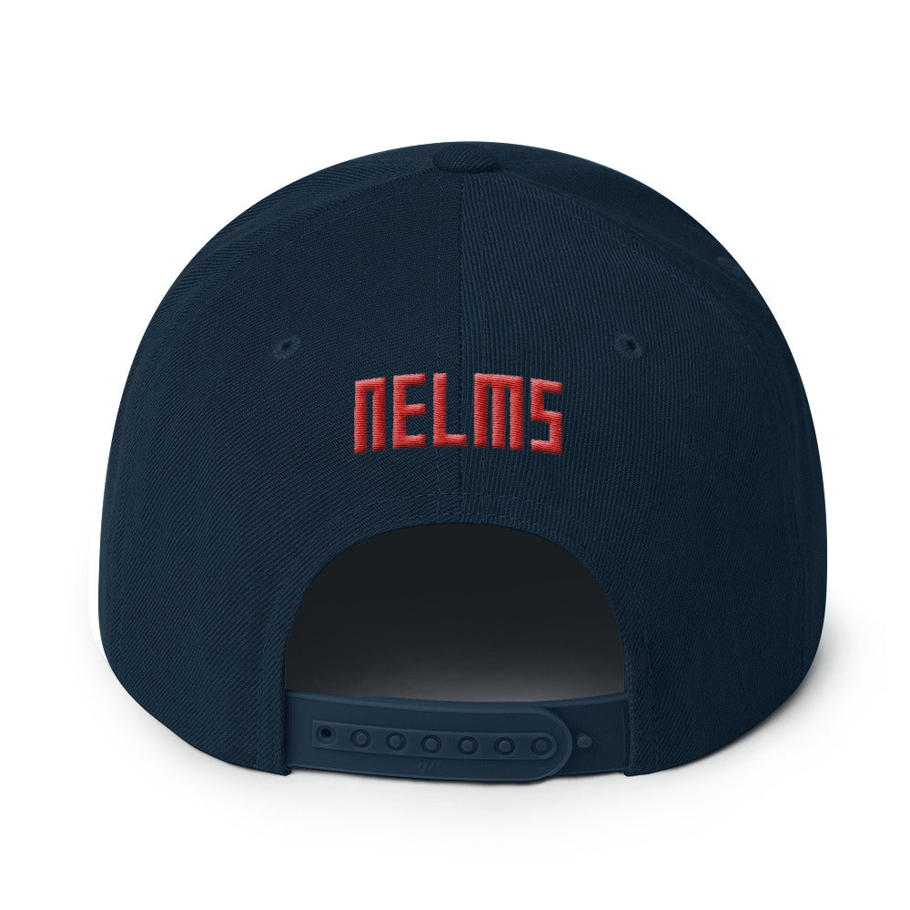 NELM SOCIETY RED Snapback Hat