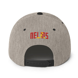 NELMS Red/Yellow Camo Design Snapback Hat