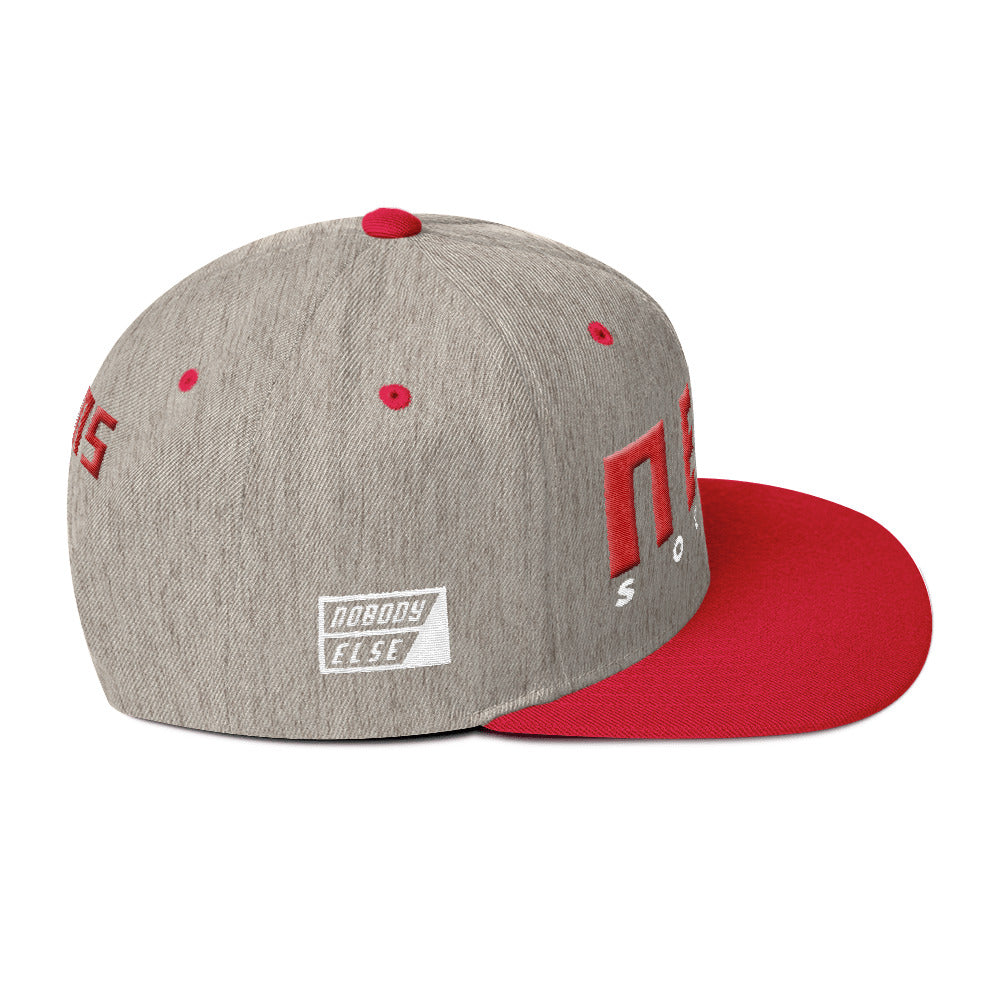 NELM SOCIETY RED Snapback Hat