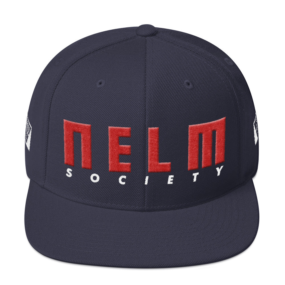 NELM SOCIETY RED Snapback Hat