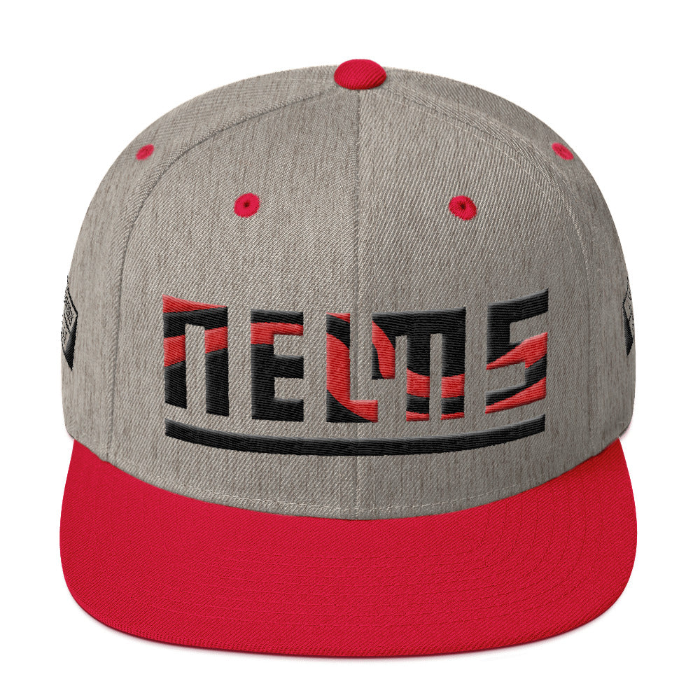 NELMS RED SWIRL Snapback Hat