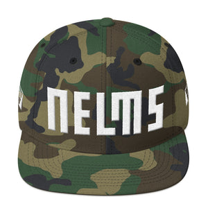 NELMS CAMO/WHITE Snapback Hat