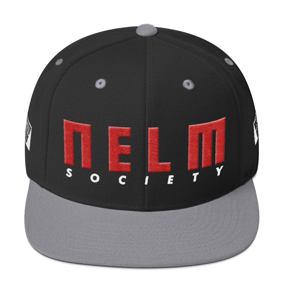 NELM SOCIETY RED Snapback Hat