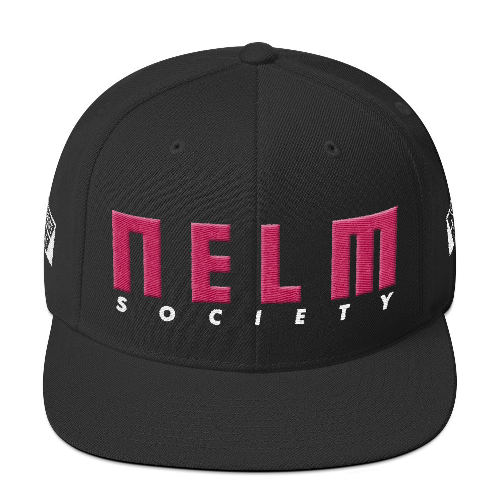 NELM SOCIETY PINK Snapback Hat