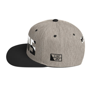 NELMS WHITE/BLACK ABSTRACT Snapback Hat