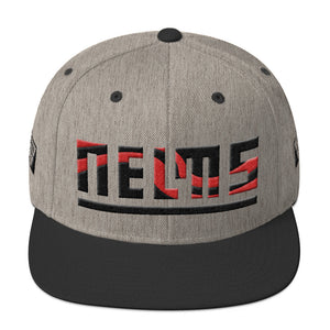 NELMS RED SWIRL Snapback Hat