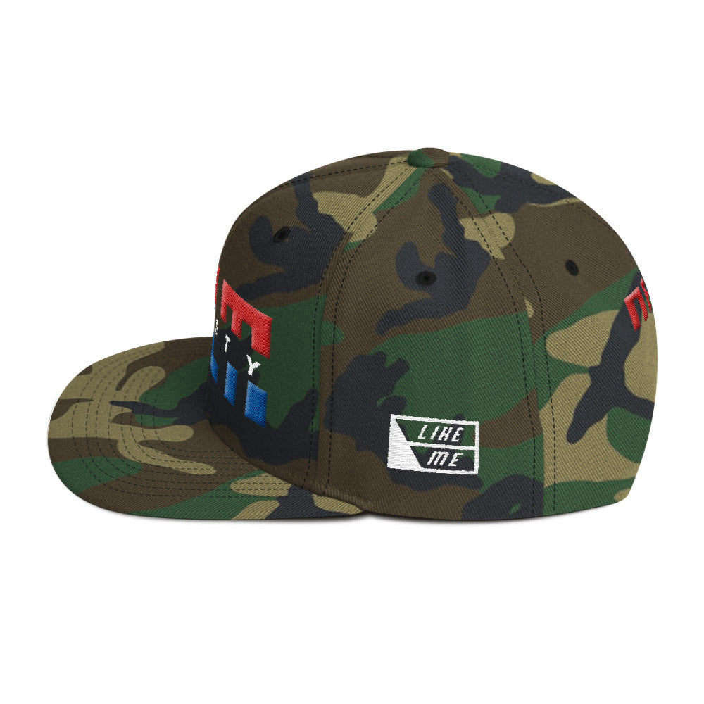 NELM SOCIETY SPLIT RWB Snapback Hat