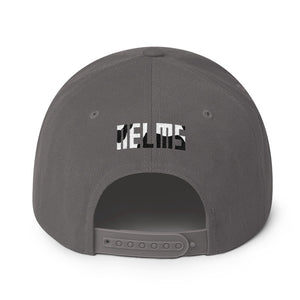 NELMS WHITE/BLACK ABSTRACT Snapback Hat