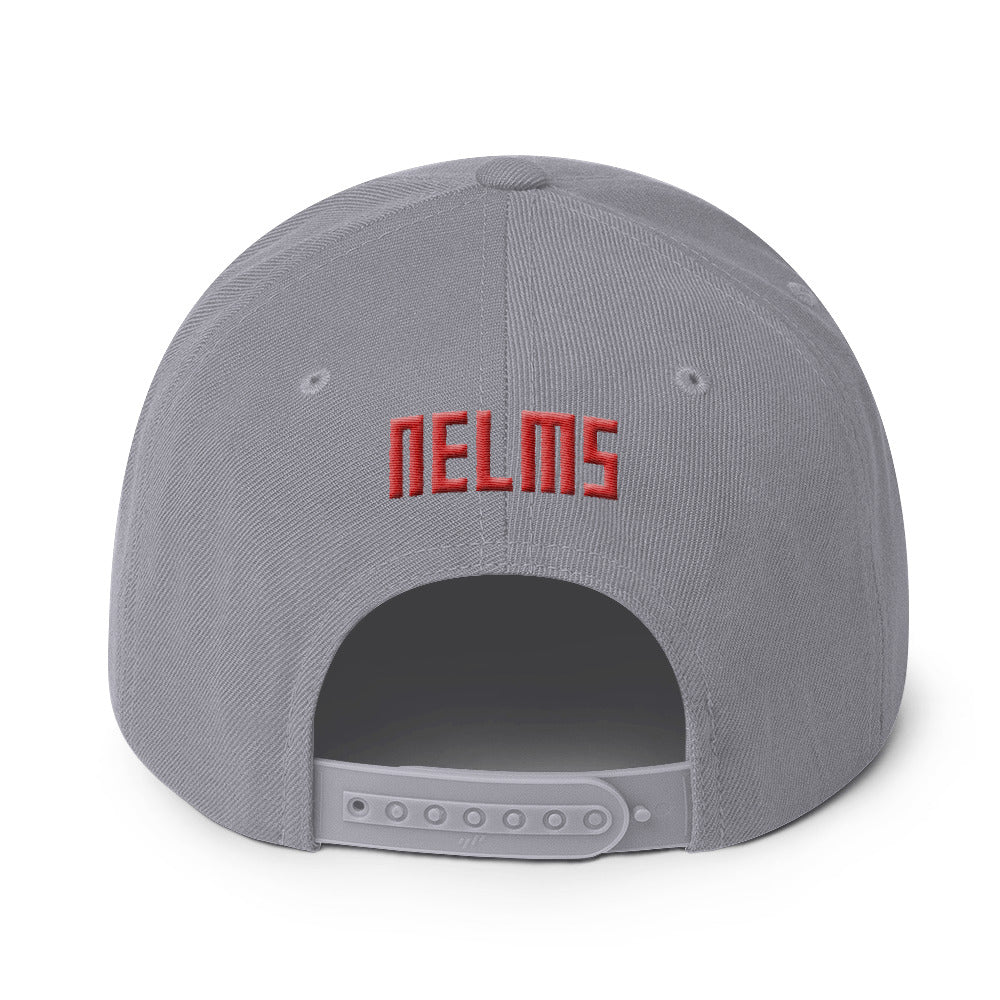 NELM SOCIETY RED Snapback Hat