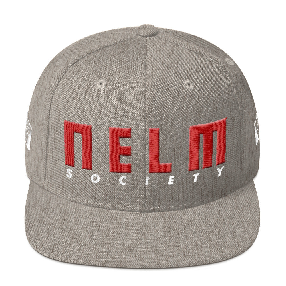 NELM SOCIETY RED Snapback Hat