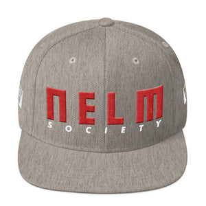 NELM SOCIETY RED Snapback Hat