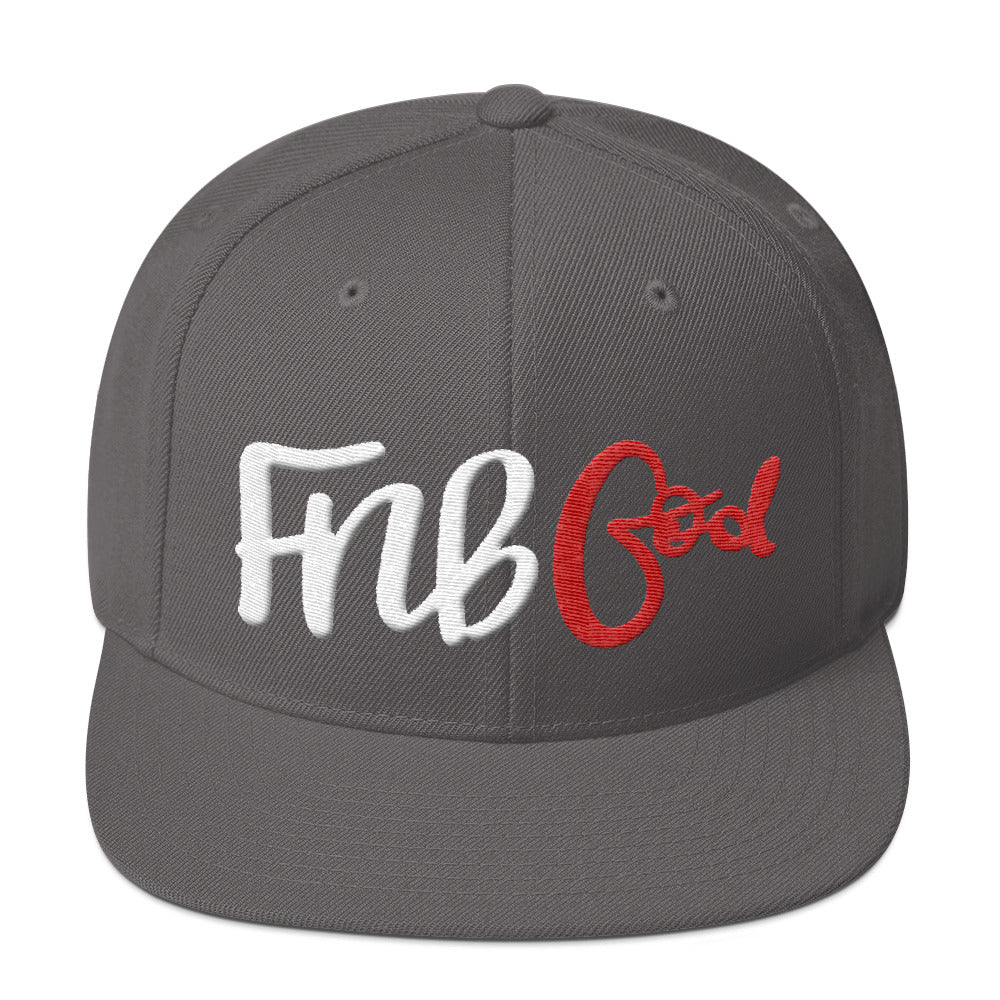 NELMS FNBGod White/Red Snapback Hat