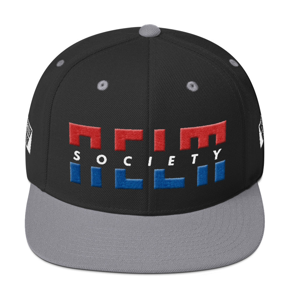 NELM SOCIETY SPLIT RWB Snapback Hat