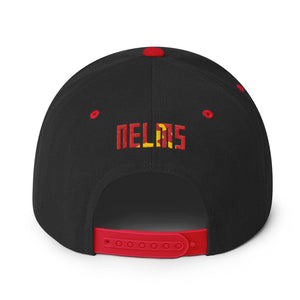 NELMS Red/Yellow Camo Design Snapback Hat