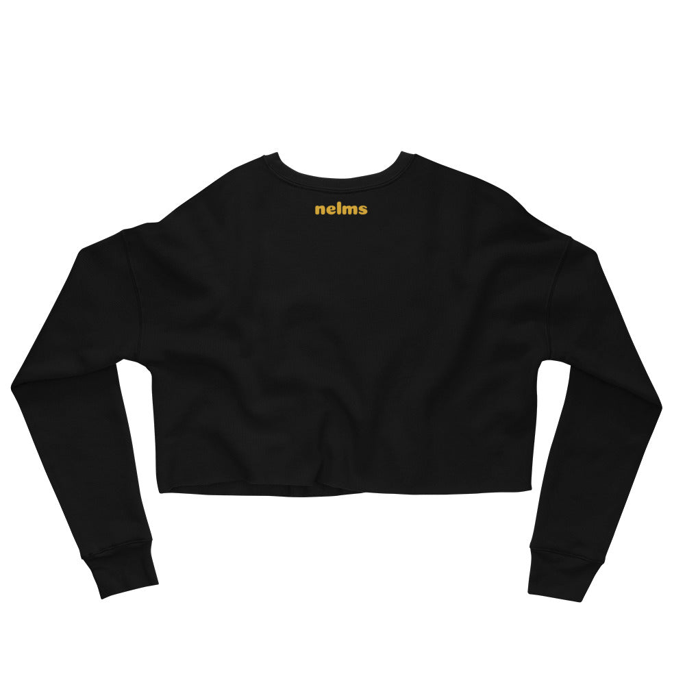 NELMS Gold Camo Crop Sweatshirt