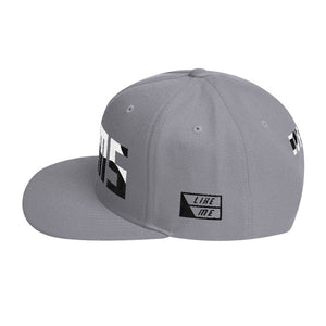 NELMS WHITE/BLACK ABSTRACT Snapback Hat