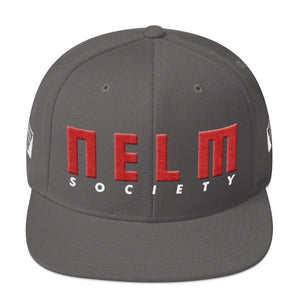 NELM SOCIETY RED Snapback Hat