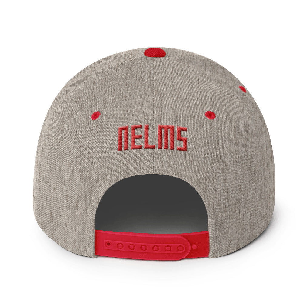 NELM SOCIETY RED Snapback Hat