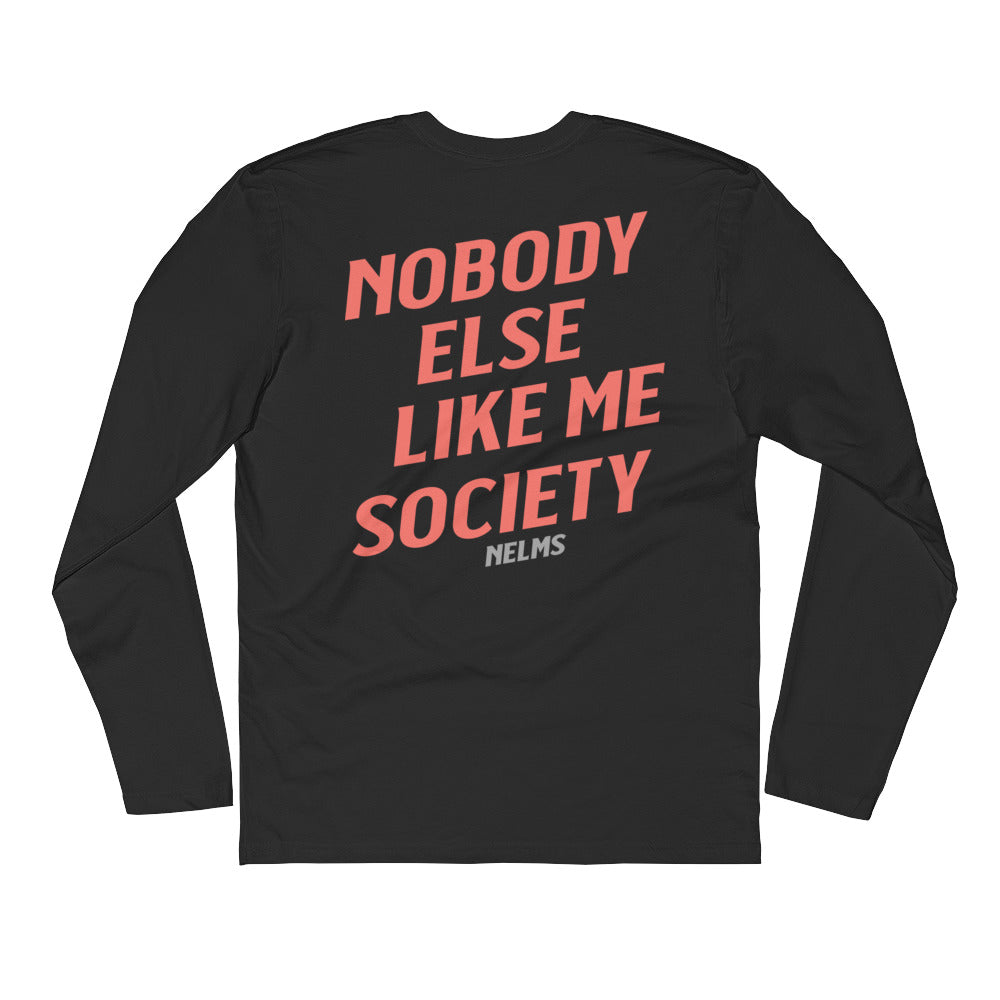 NELMS SIGNATURE Long Sleeve Fitted Crew