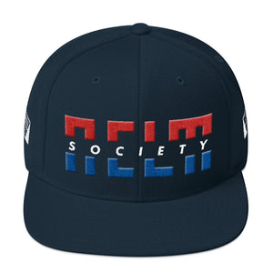 NELM SOCIETY SPLIT RWB Snapback Hat