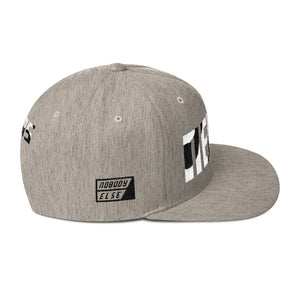 NELMS WHITE/BLACK ABSTRACT Snapback Hat