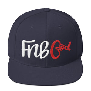 NELMS FNBGod White/Red Snapback Hat