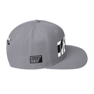 NELMS WHITE/BLACK ABSTRACT Snapback Hat