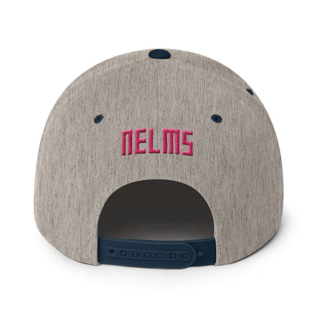 NELM SOCIETY PINK Snapback Hat