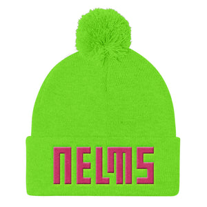 NELMS PINKY II Pom Pom Knit Cap