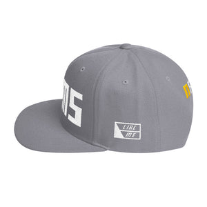 NELMS Yellow/White Design Snapback Hat