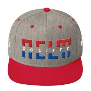 NELM SOCIETY SPLIT RWB Snapback Hat