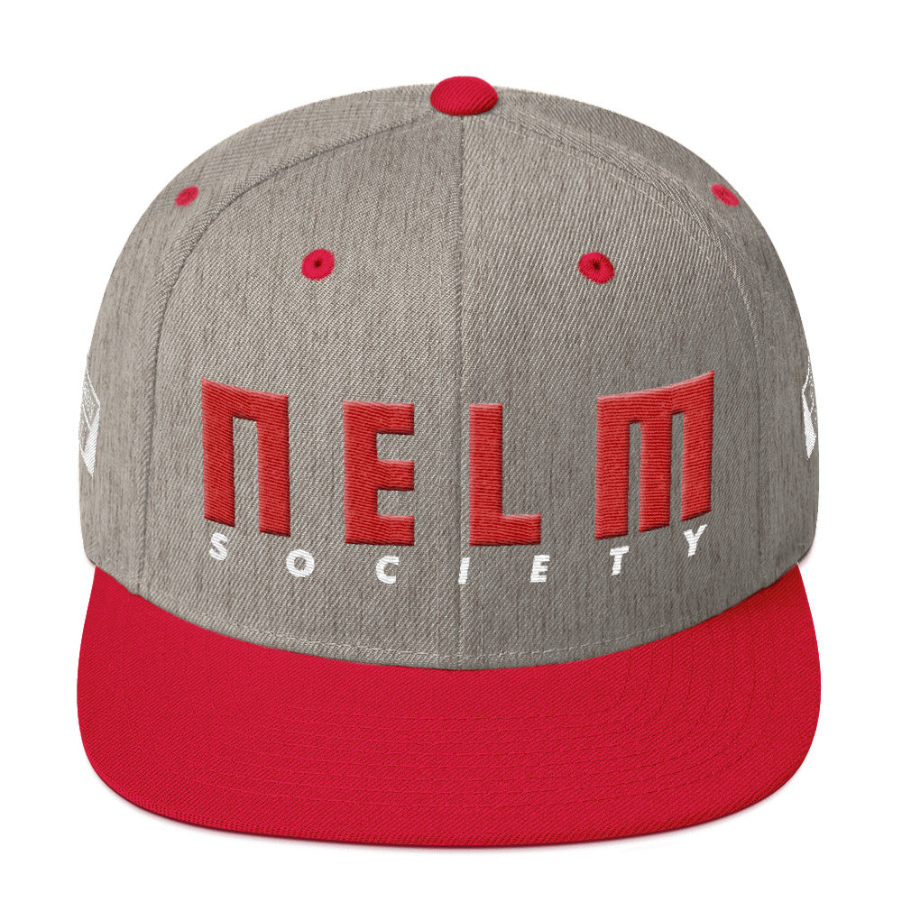 NELM SOCIETY RED Snapback Hat