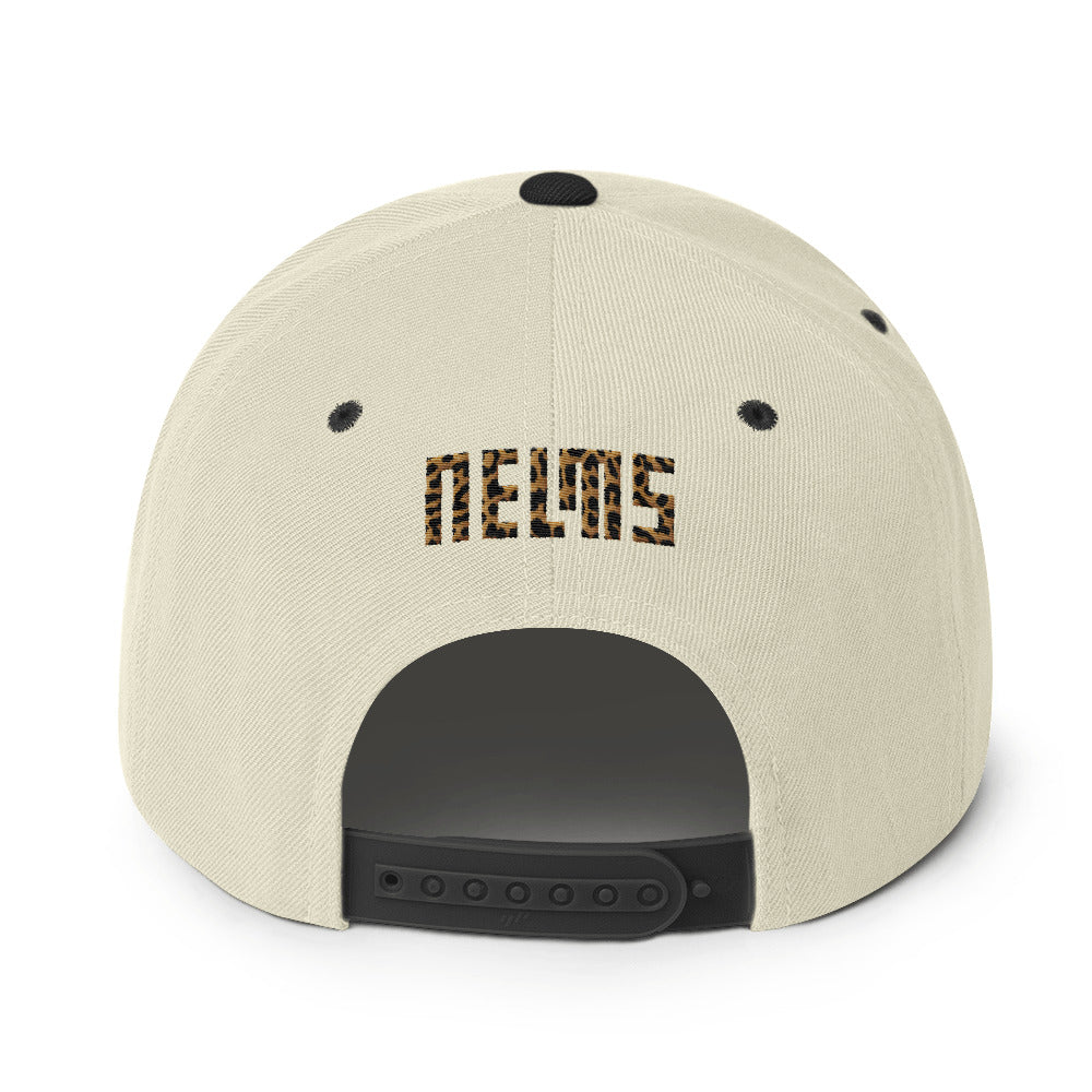 NELMS LEO-PARD Snapback Hat