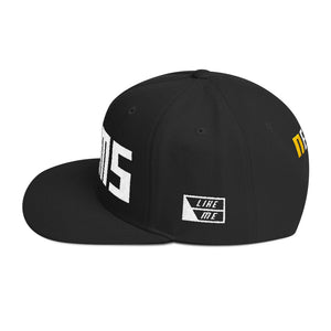 NELMS Yellow/White Design Snapback Hat