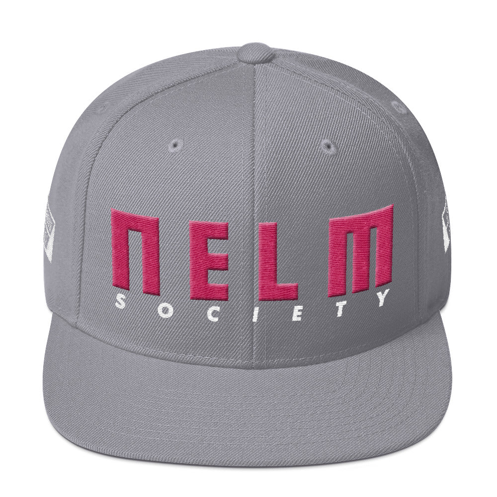 NELM SOCIETY PINK Snapback Hat