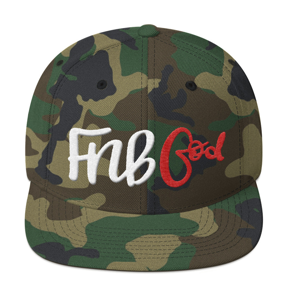 NELMS FNBGod White/Red Snapback Hat