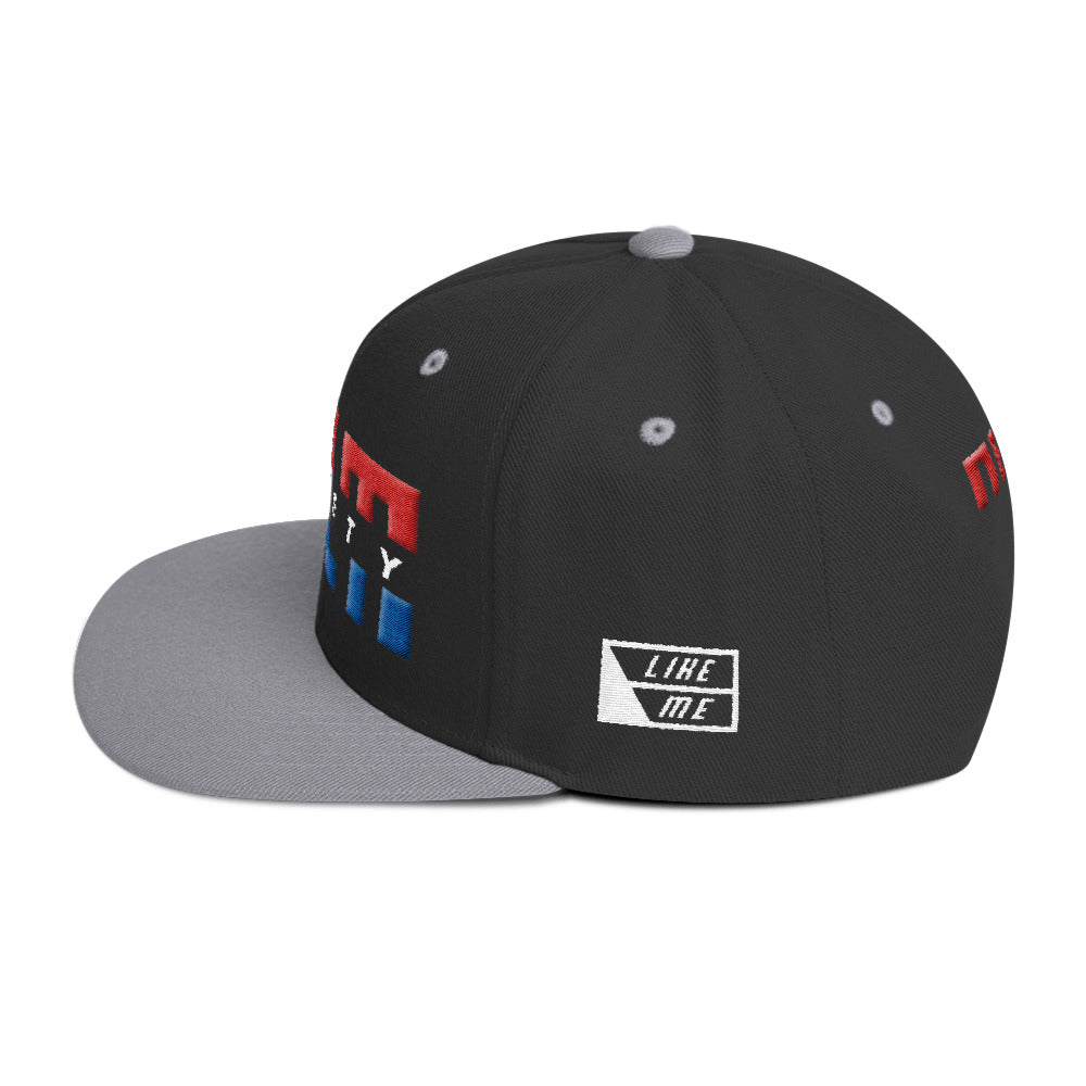 NELM SOCIETY SPLIT RWB Snapback Hat