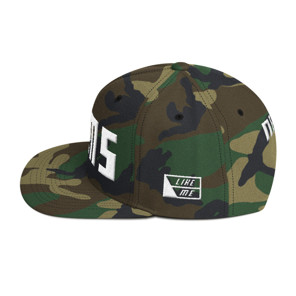 NELMS CAMO/WHITE Snapback Hat