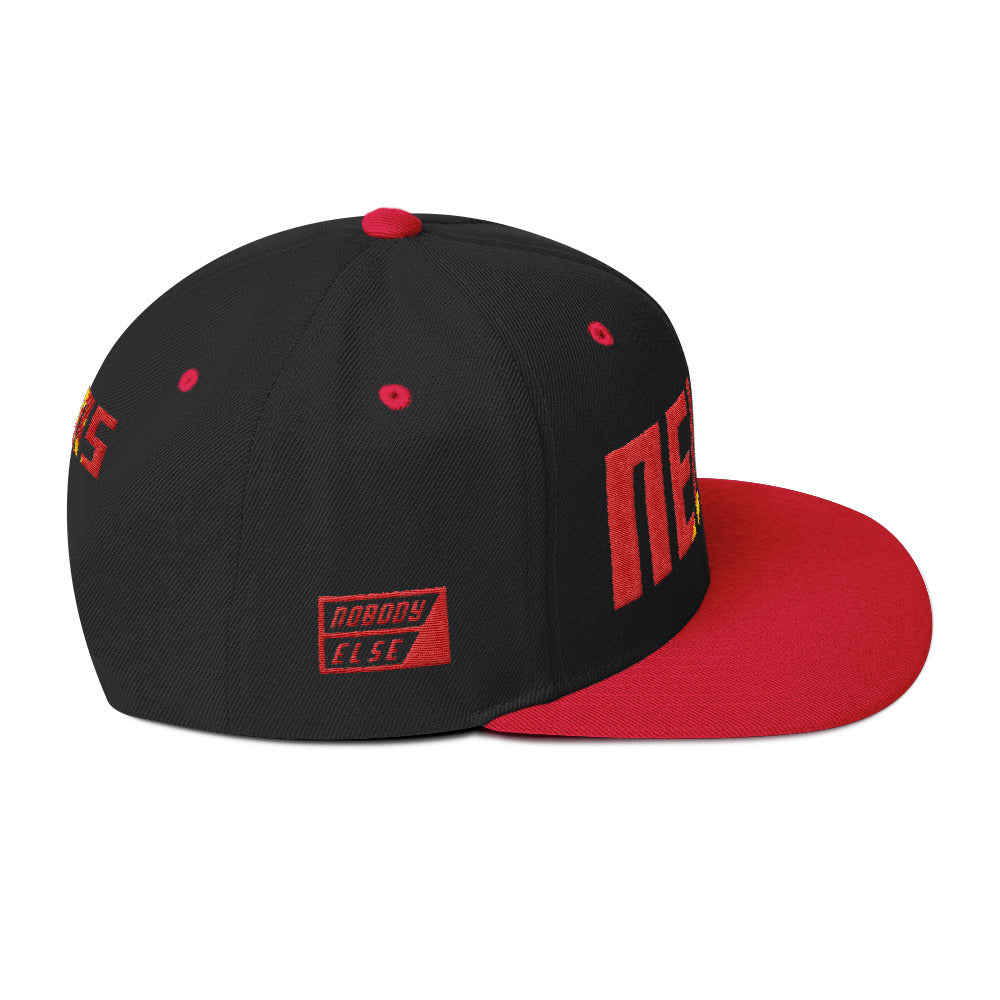 NELMS Red/Yellow Camo Design Snapback Hat