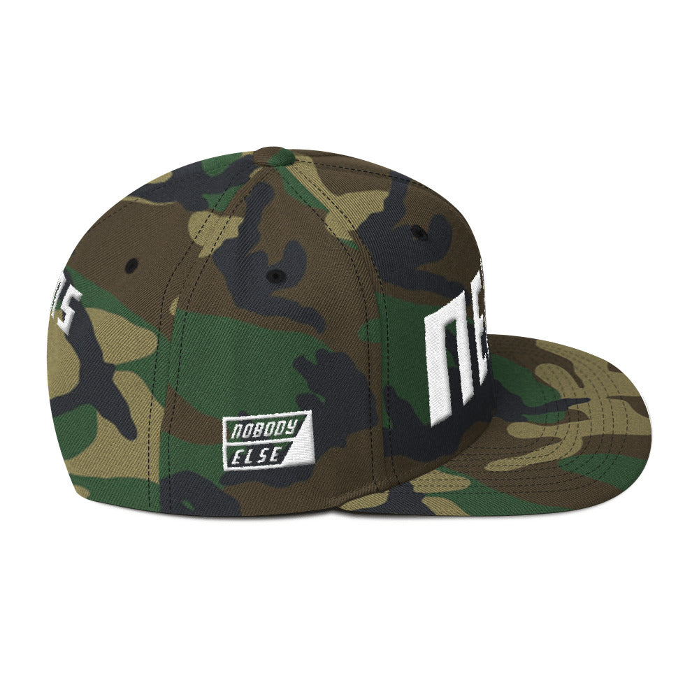 NELMS CAMO/WHITE Snapback Hat