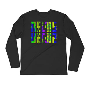 NELMS PSYCHEDELIC I  Long Sleeve Fitted Crew