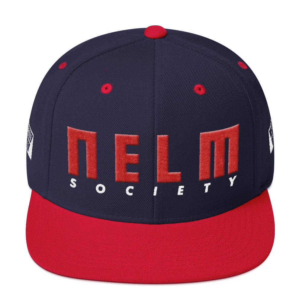 NELM SOCIETY RED Snapback Hat